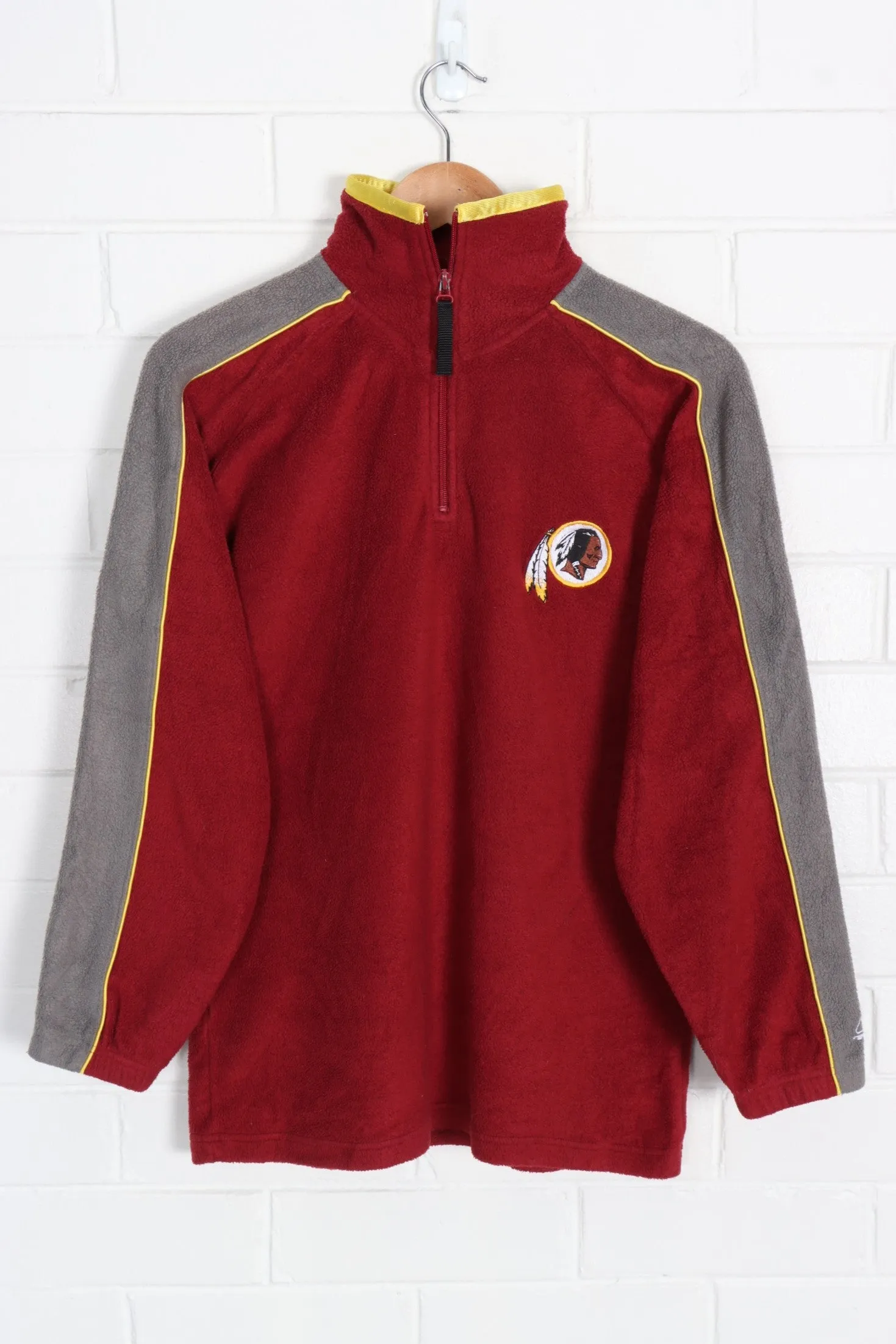 REEBOK Washington Redskins Embroidered 1/4 Zip Fleece (S)