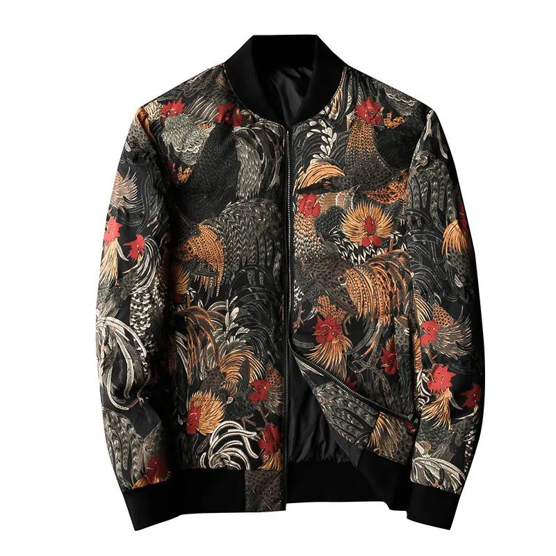 Rooster doodle down jacket For Men