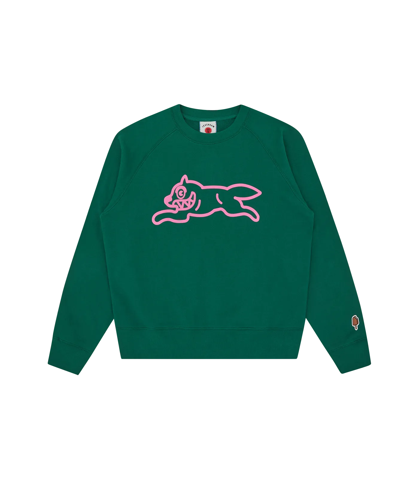 RUNNING DOG CREWNECK - GREEN