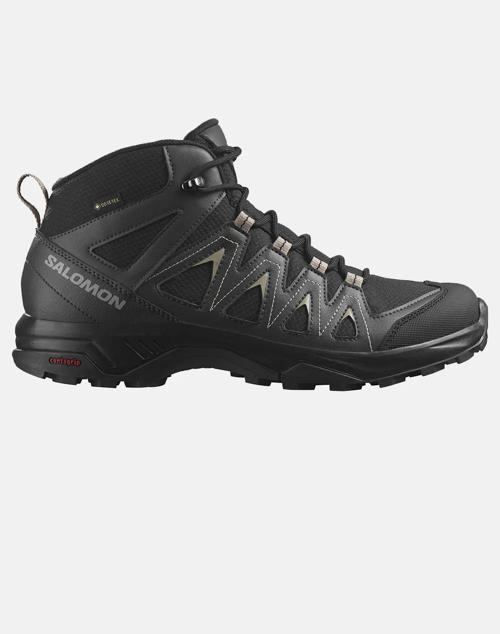 SALOMON HIKING & MULTIF - X-SERIES X BRAZE MID GTX BLACK / PHANTOM / VINTAGE KHAKI MEN''S SHOES