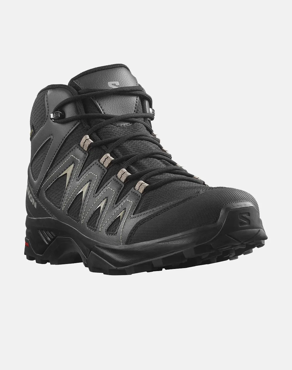 SALOMON HIKING & MULTIF - X-SERIES X BRAZE MID GTX BLACK / PHANTOM / VINTAGE KHAKI MEN''S SHOES