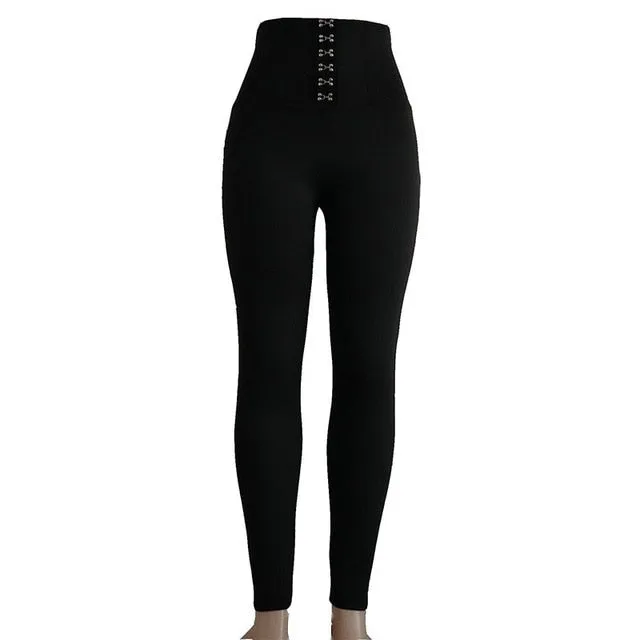 Sexy Women Leggings High Waist Ankle Length Polyester Legins Fitness Push Up Leggins Workout Plus Size Leggings Feminina