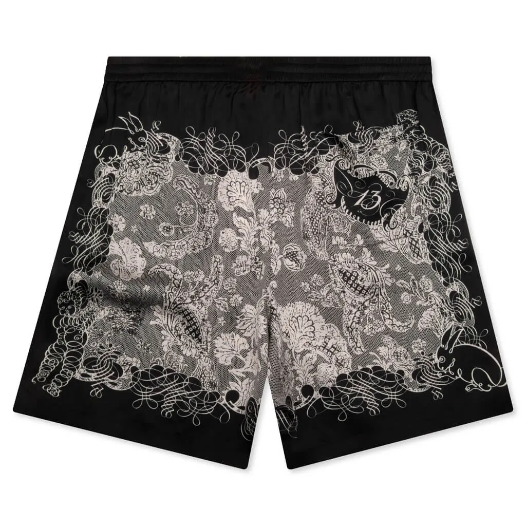 Shorts - Black/Ecru