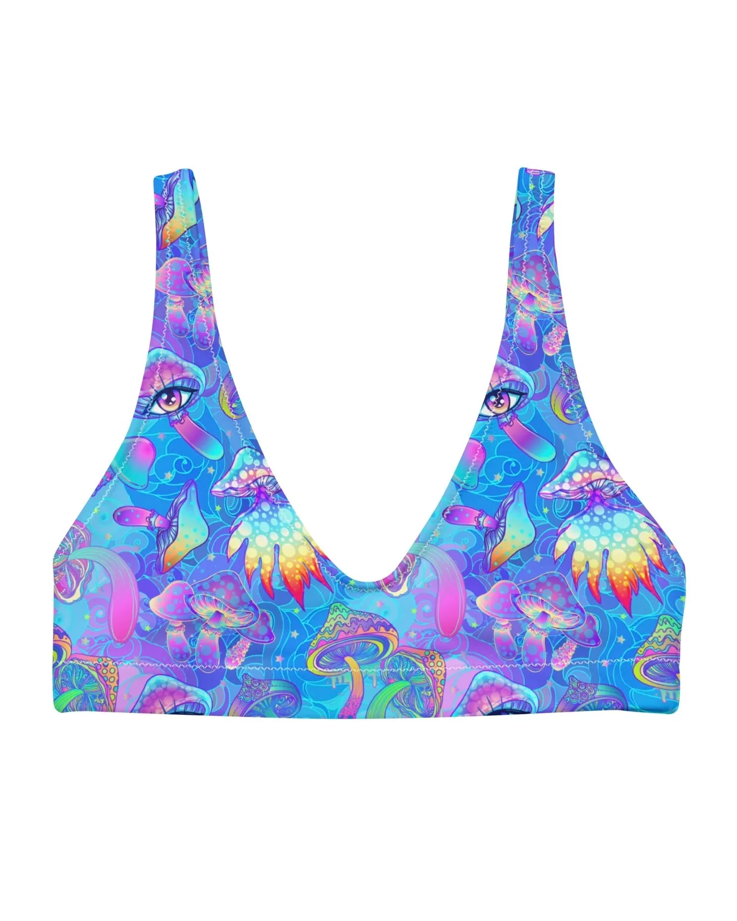 Shroomin Blue Bra Top