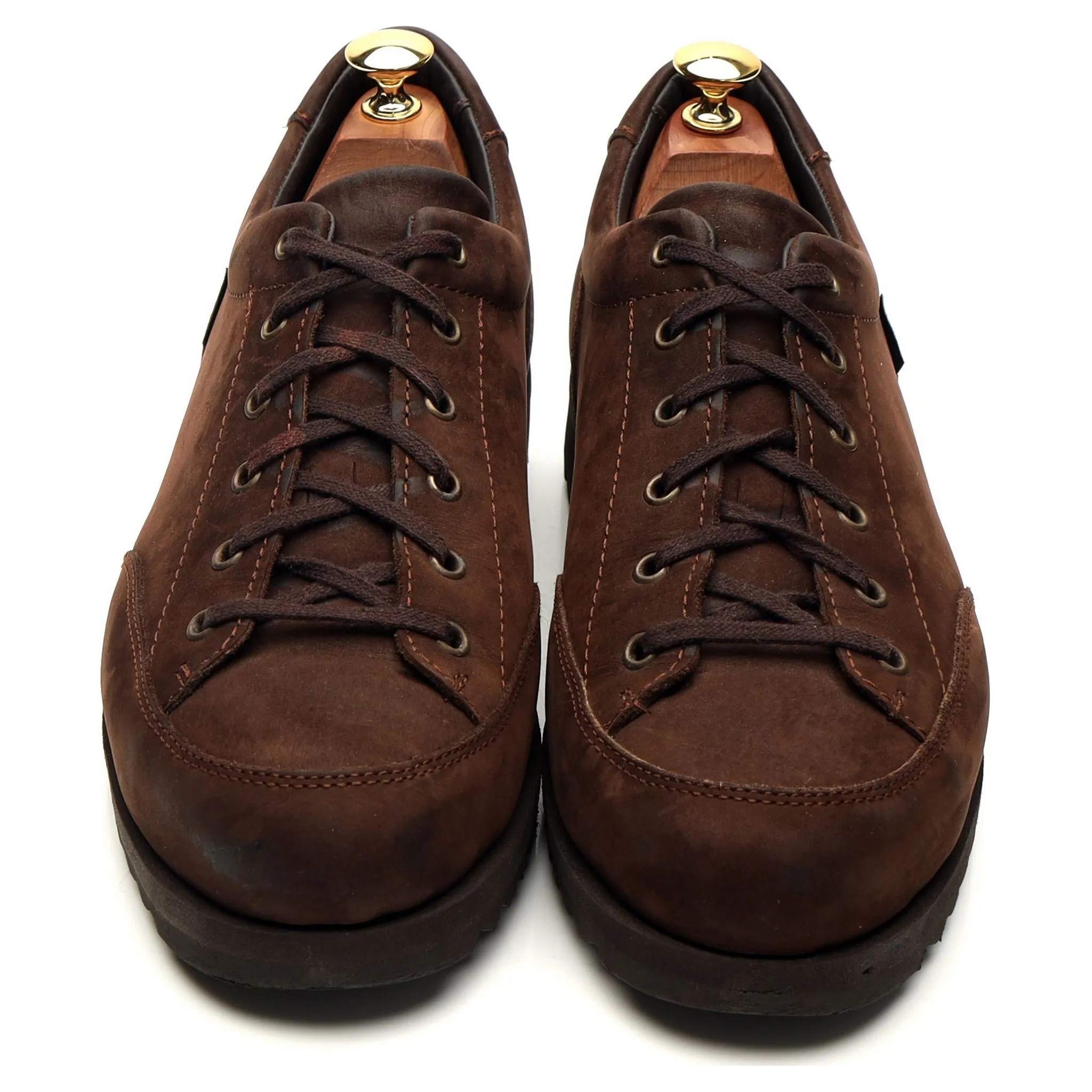 'Sierra' Dark Brown Nubuck Leather Sneaker UK 10