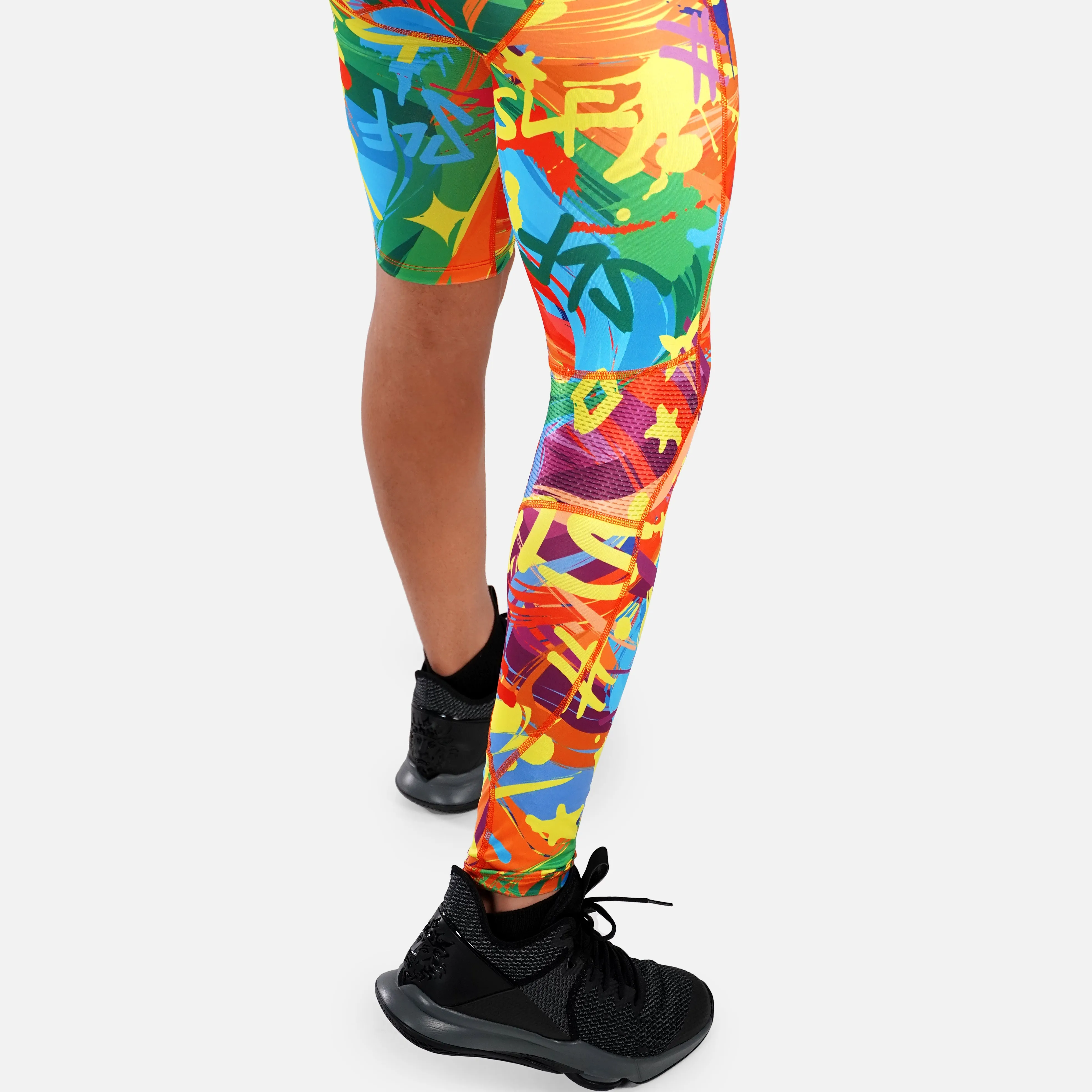 SLF Milan Colorful Single-leg Basketball Tights