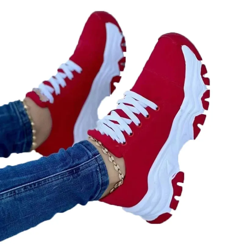 Sneakers Fashion Women Vulcanized Breathable Shoe