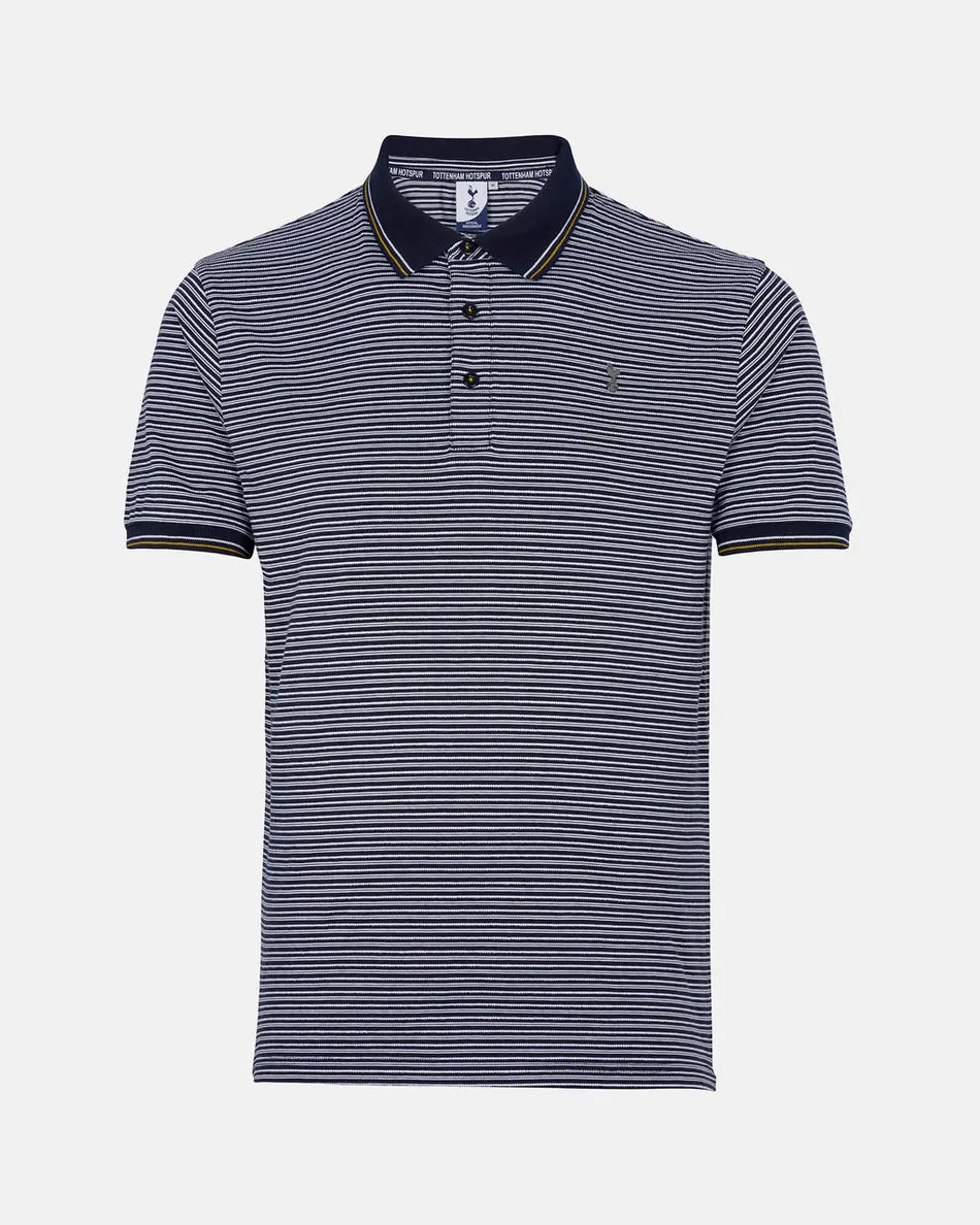 Spurs Men Dot And Stripe Pattern Polo