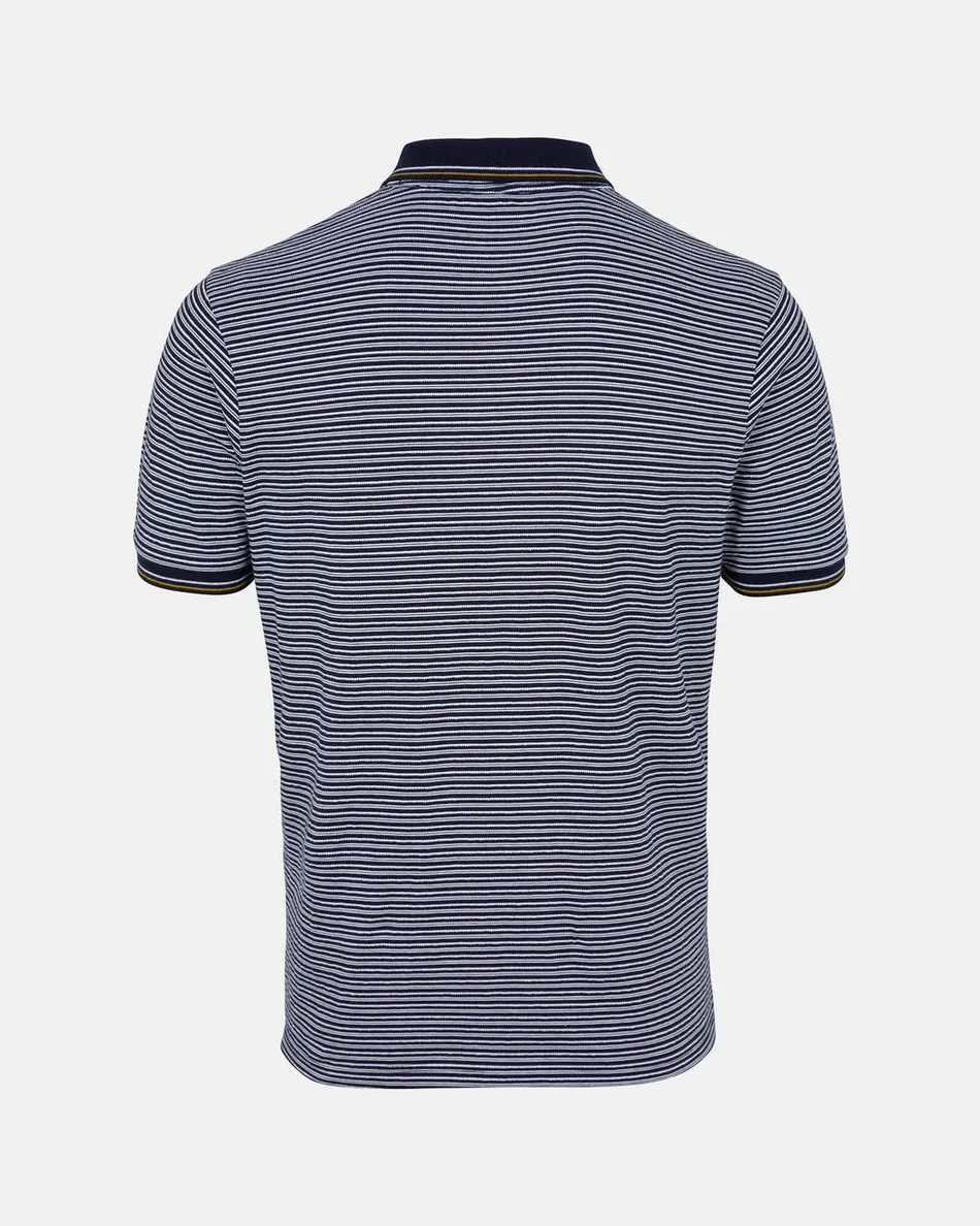 Spurs Men Dot And Stripe Pattern Polo