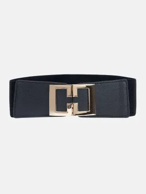 Stretch Bold Buckle Broad Belt