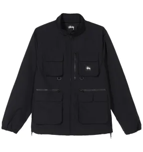 STSSY UTILITY JACKET // BLACK