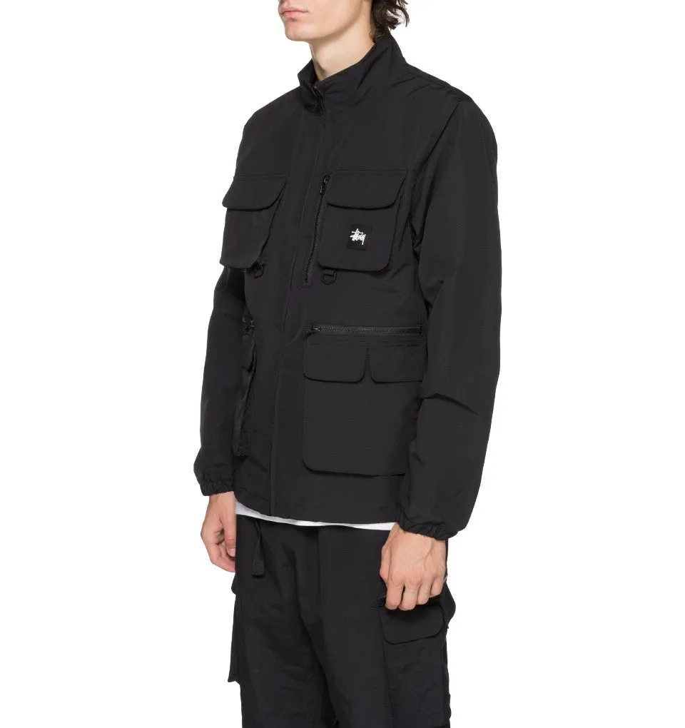 STSSY UTILITY JACKET // BLACK