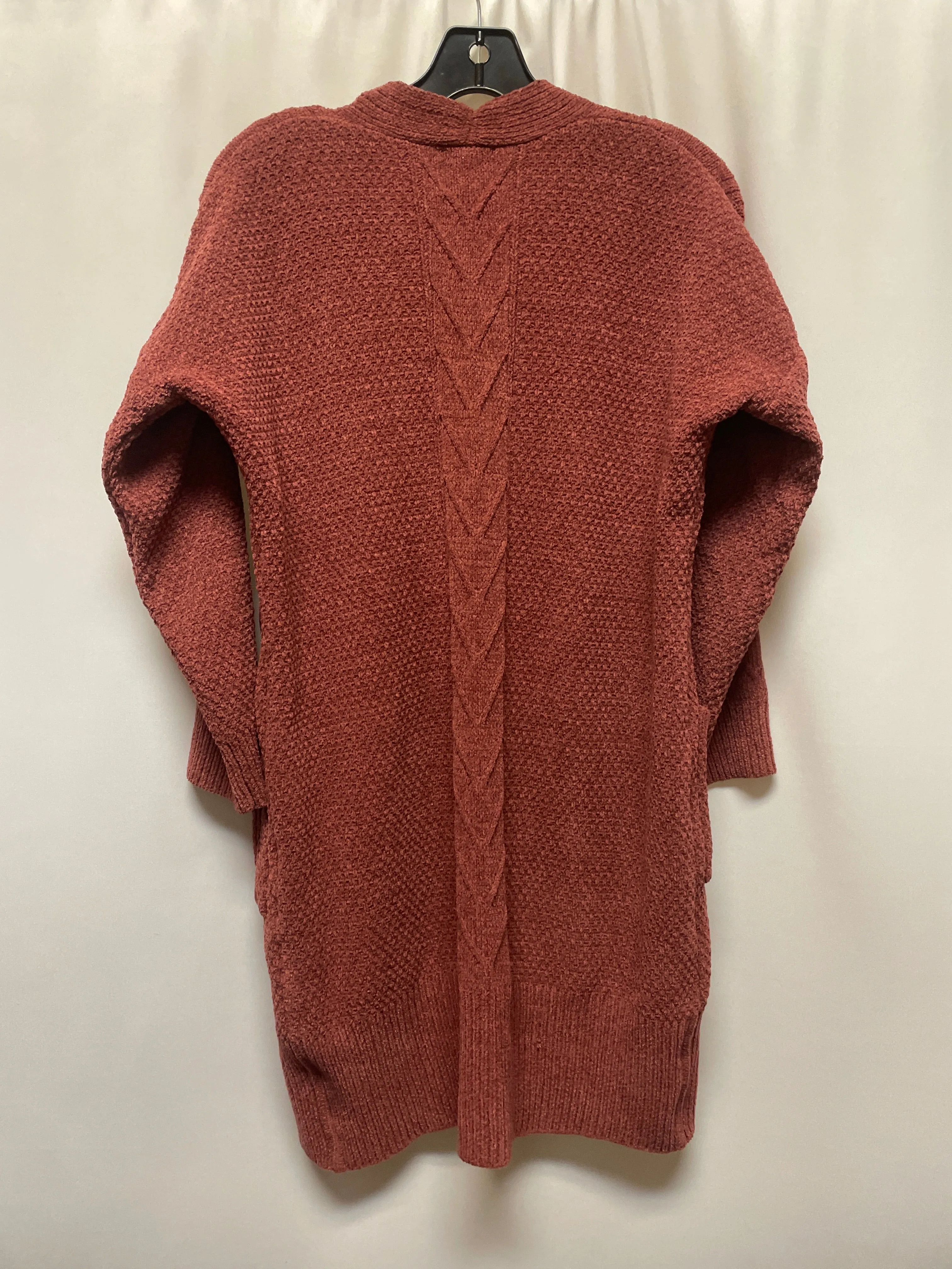 Sweater Cardigan By Pink Rose In Brown, Size: S