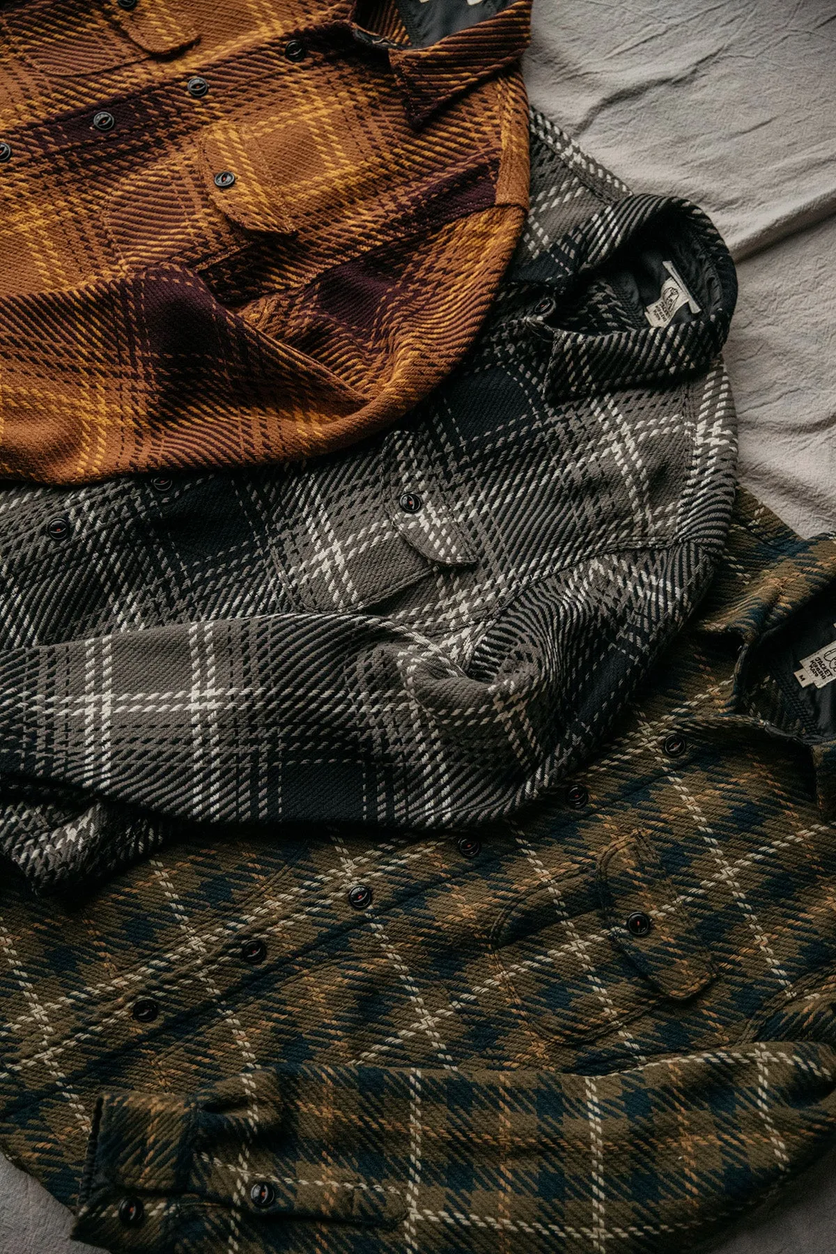 The Anvil 13oz Loose Weave Plaid - Gray