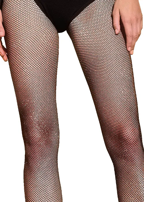 Trasparenze Gardenia Lurex Fishnet Tights ()