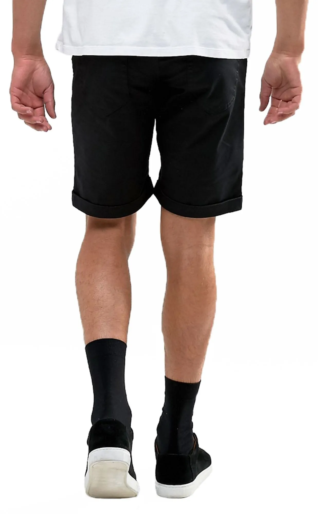 Troy Rick Chino Stretch Shorts Black