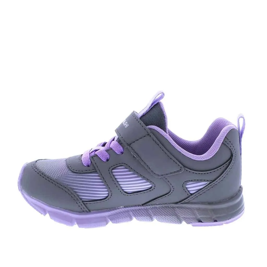 Tsukihoshi Streak Sneaker Child - Ash/Purple