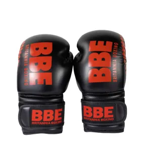 Unisex adult boxing training gloves black/red BBE