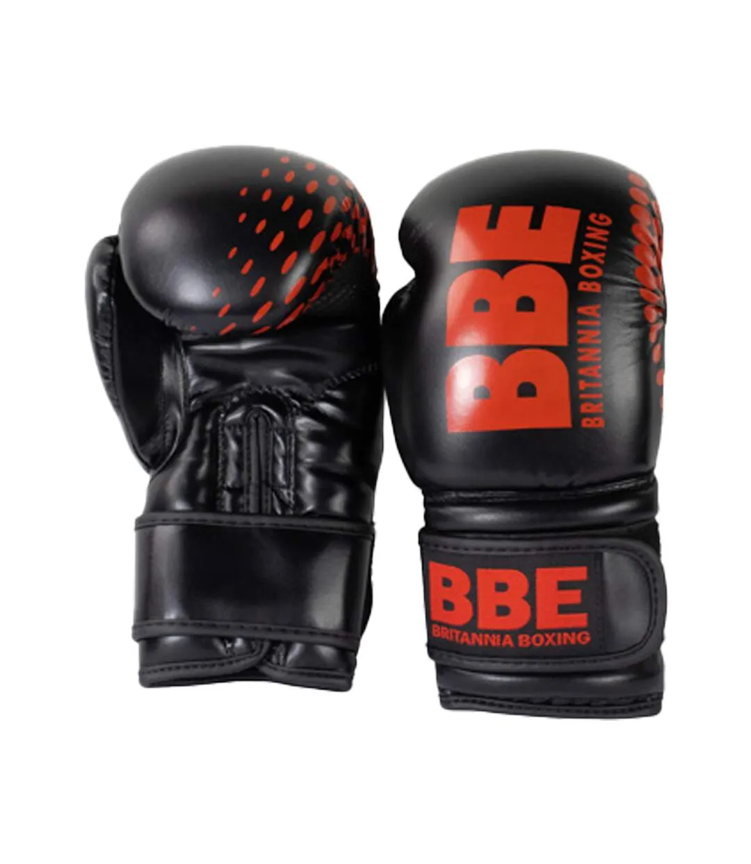 Unisex adult boxing training gloves black/red BBE