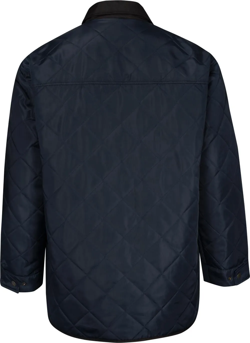 Uptheir Gable Quilted Jacket With Contrast Lining - Navy