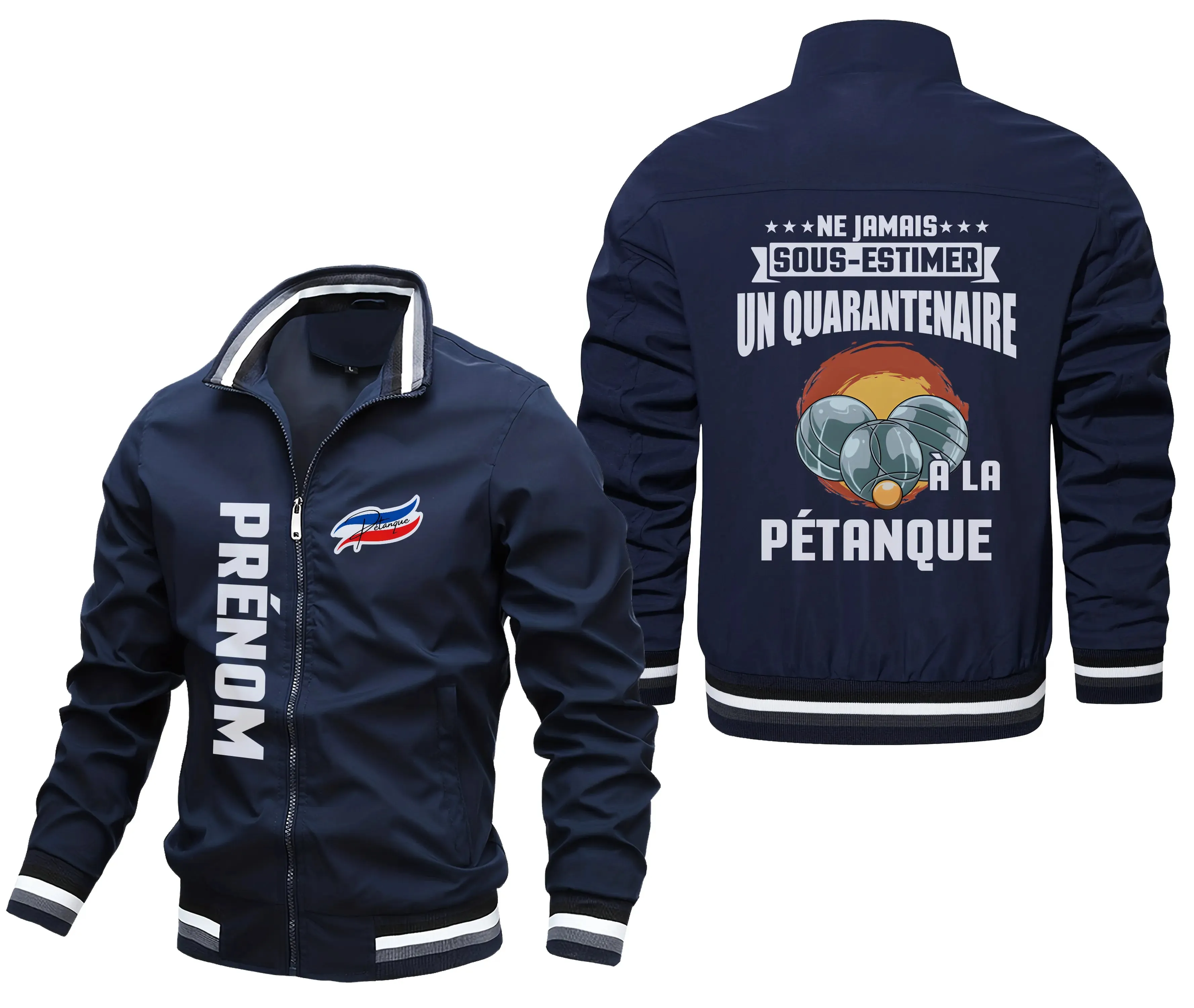 Veste De Sport Pétanque Personnalisée, Ne Jamais Sous Estimer Un Quarantenaire  La Pétanque - CT09092344