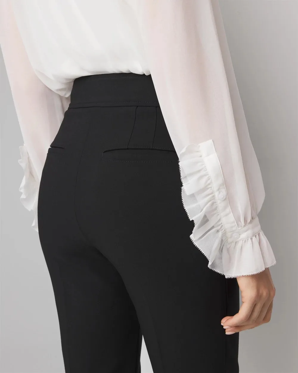 WHBM® High-Rise Straight Leg Pants