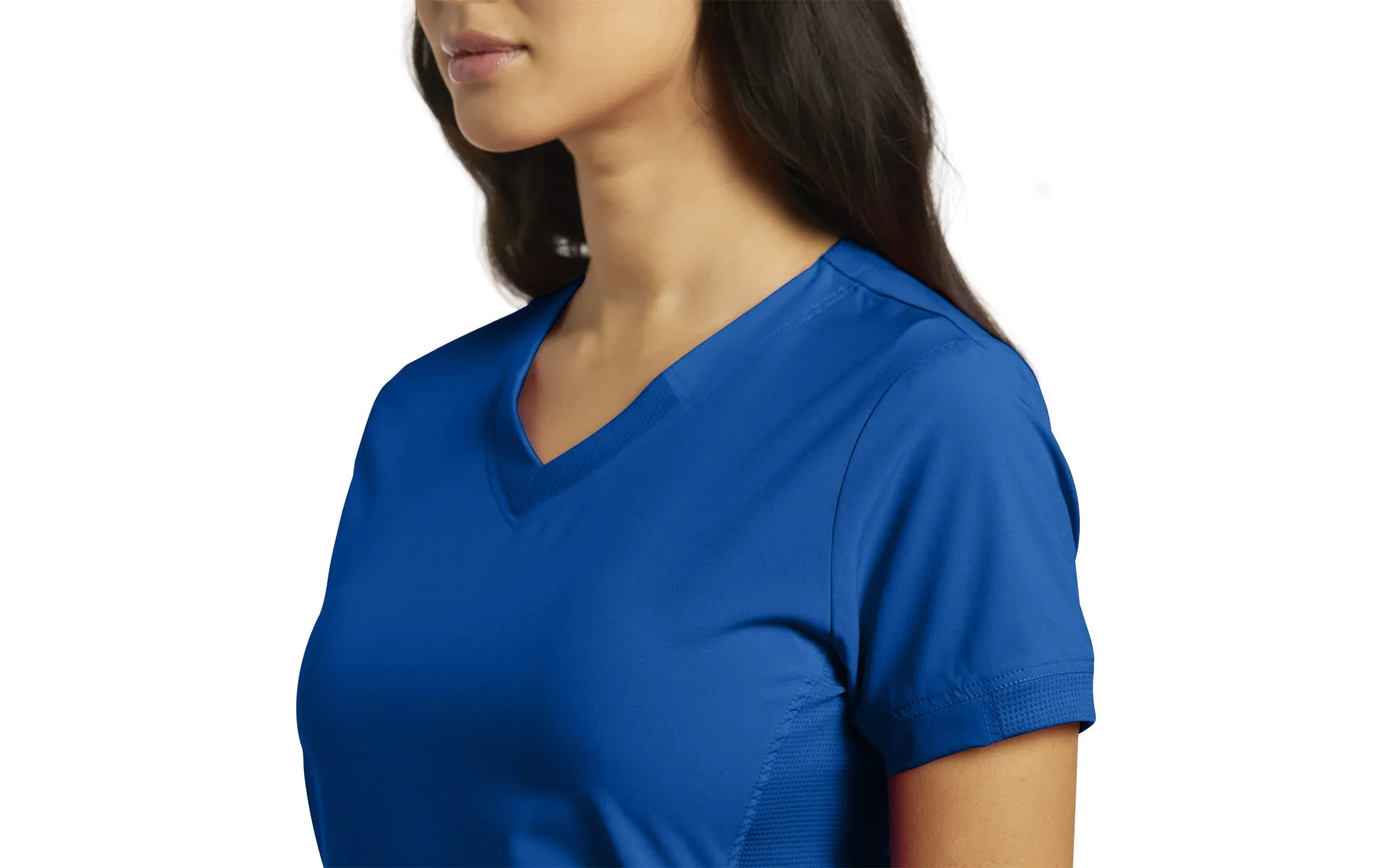 White Cross FIT Athletic Style V-Neck Top Royal