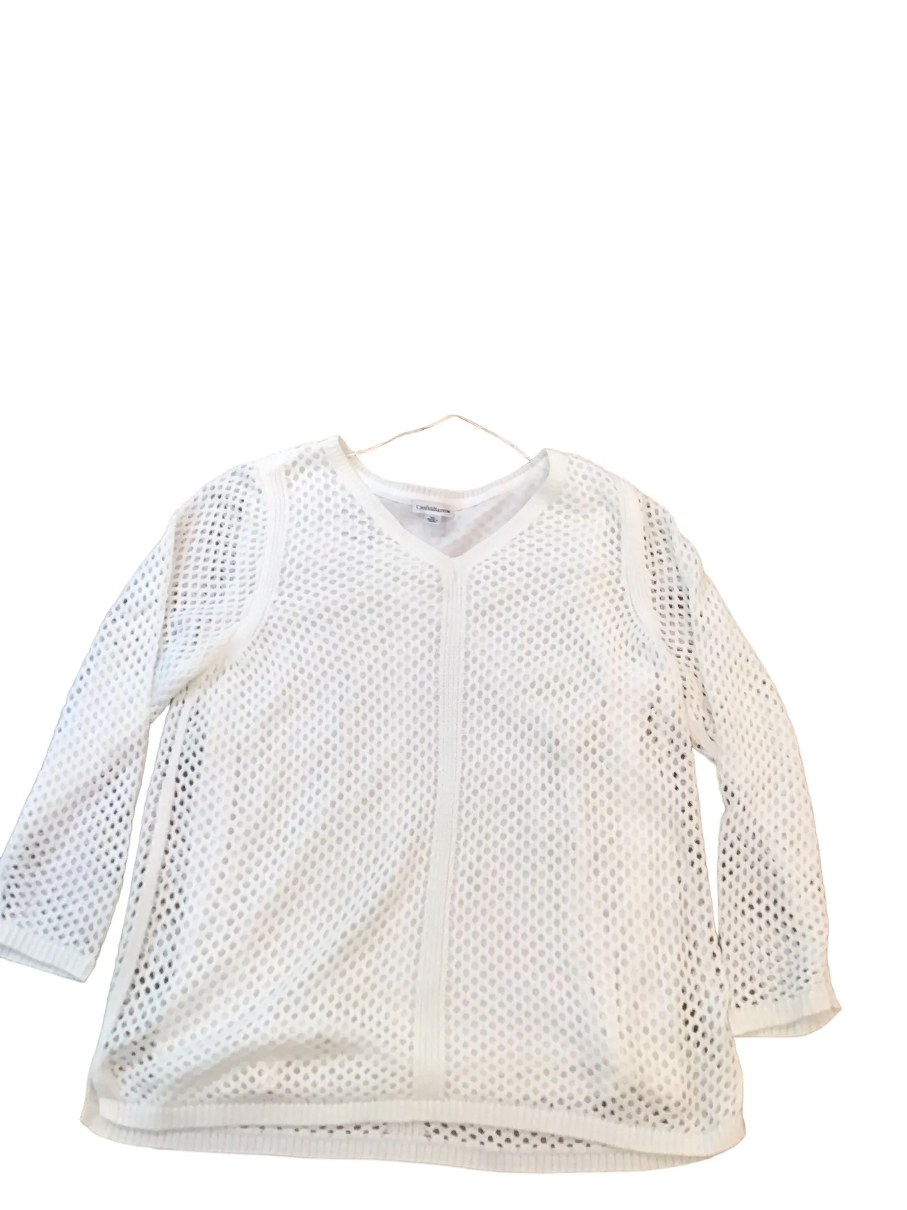 White Sweater Croft And Barrow, Size Xl