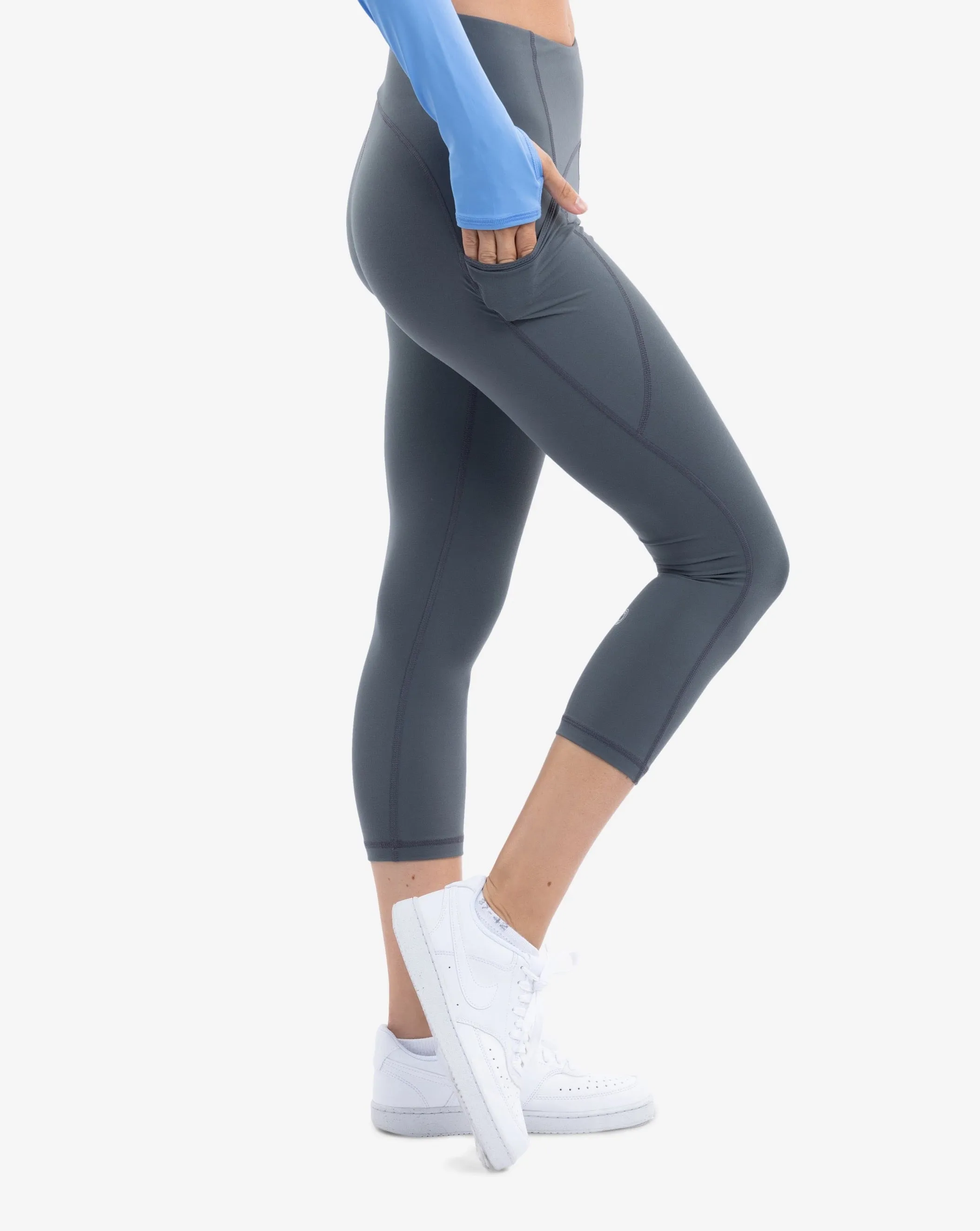 WOMEN'S COMPRESSION CAPRI LEGGINGS (6103)