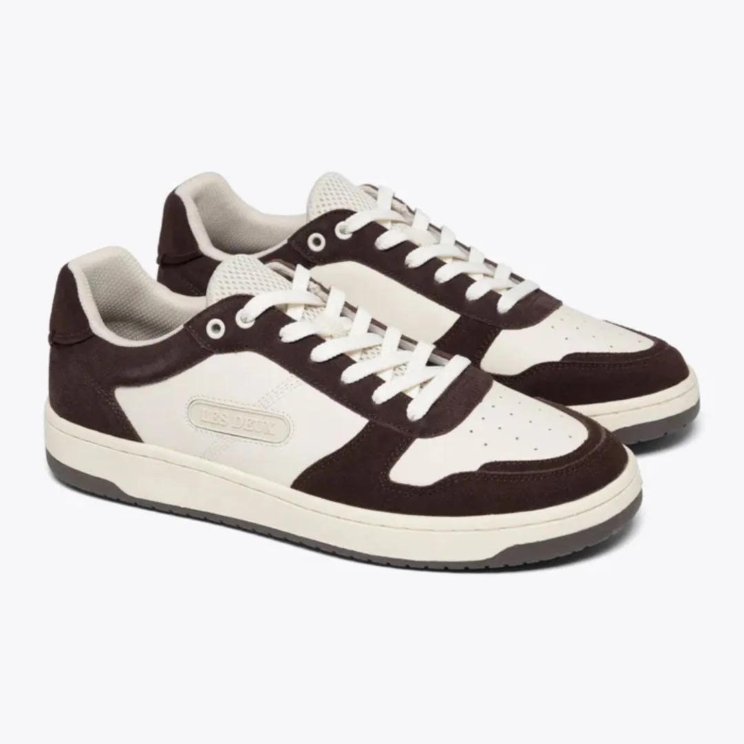 Wright Basketball Sneaker (White + Ebony Brown)