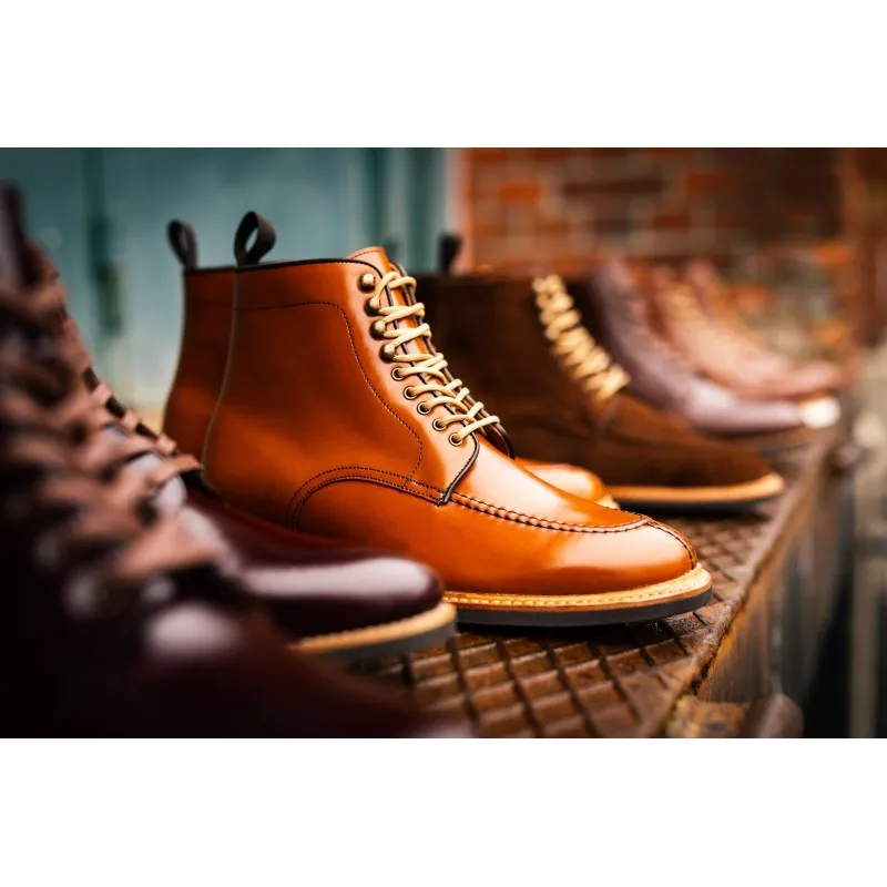 Yanko NST boot cognac Shell cordovan