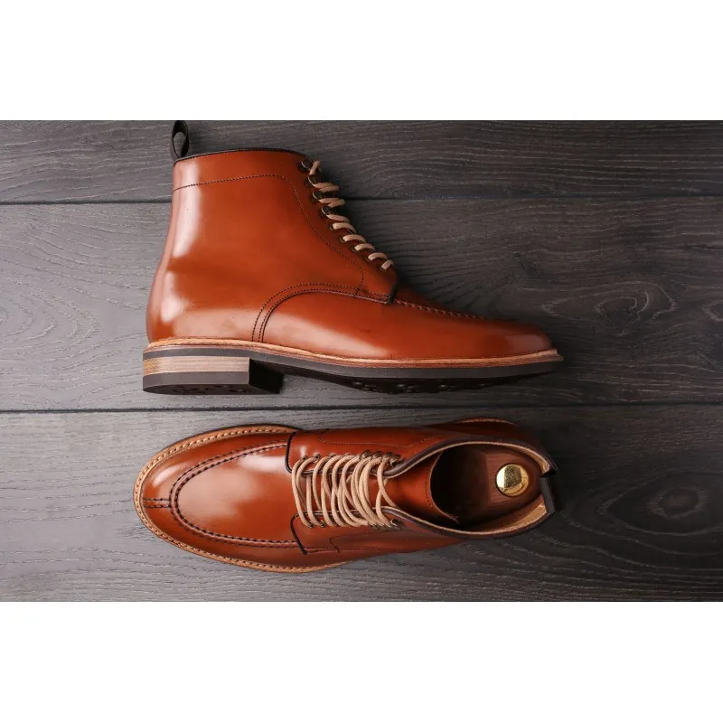 Yanko NST boot cognac Shell cordovan