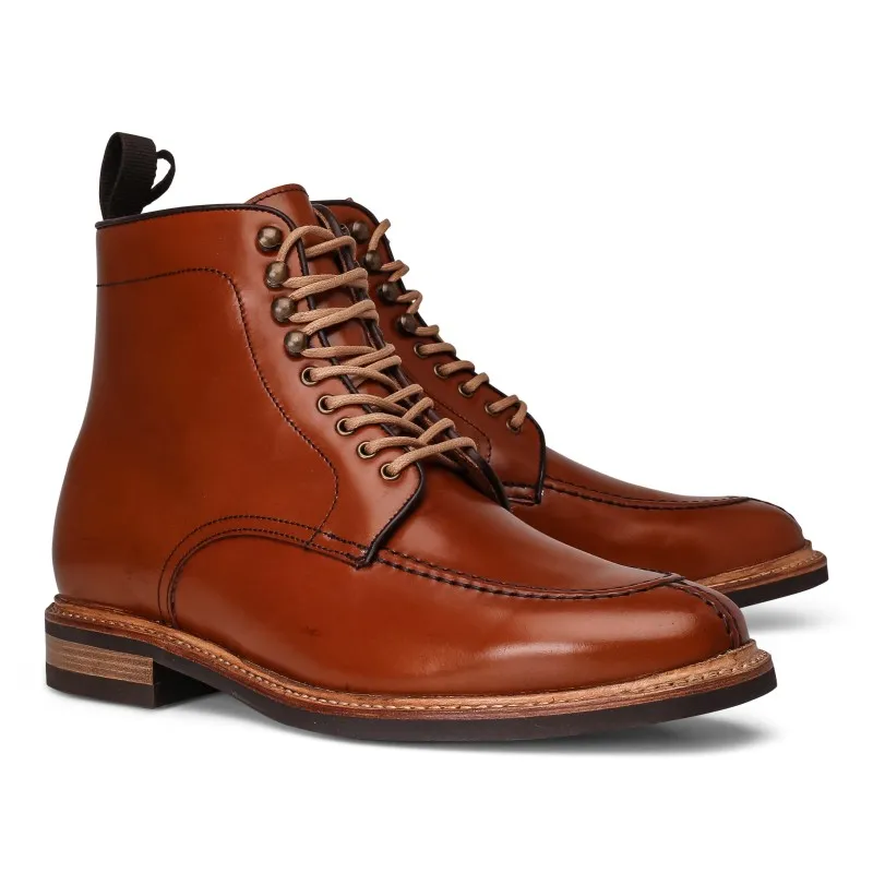 Yanko NST boot cognac Shell cordovan