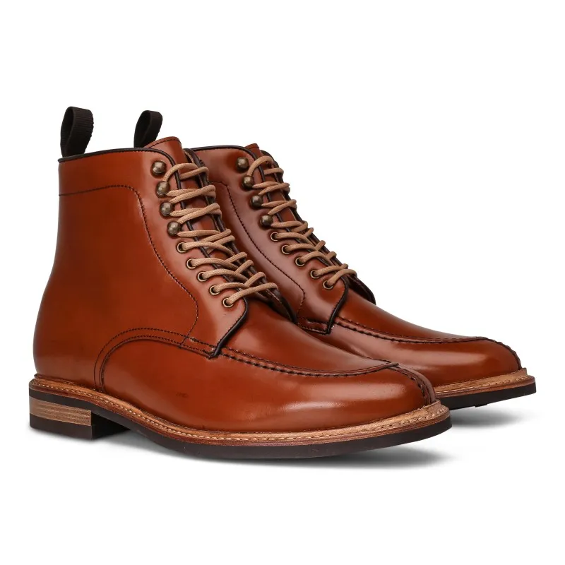 Yanko NST boot cognac Shell cordovan