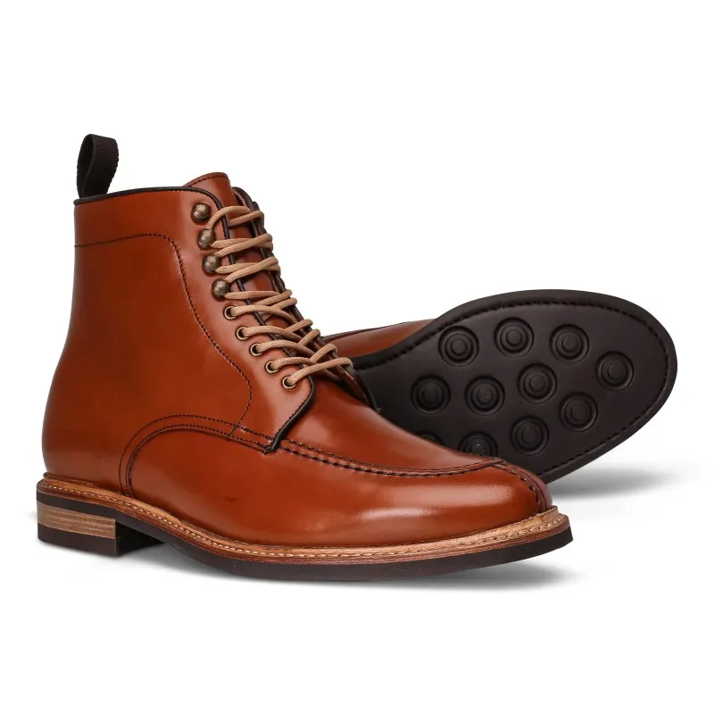 Yanko NST boot cognac Shell cordovan