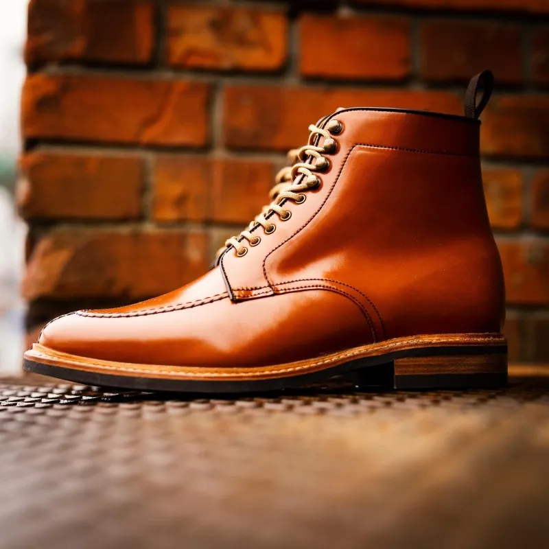 Yanko NST boot cognac Shell cordovan