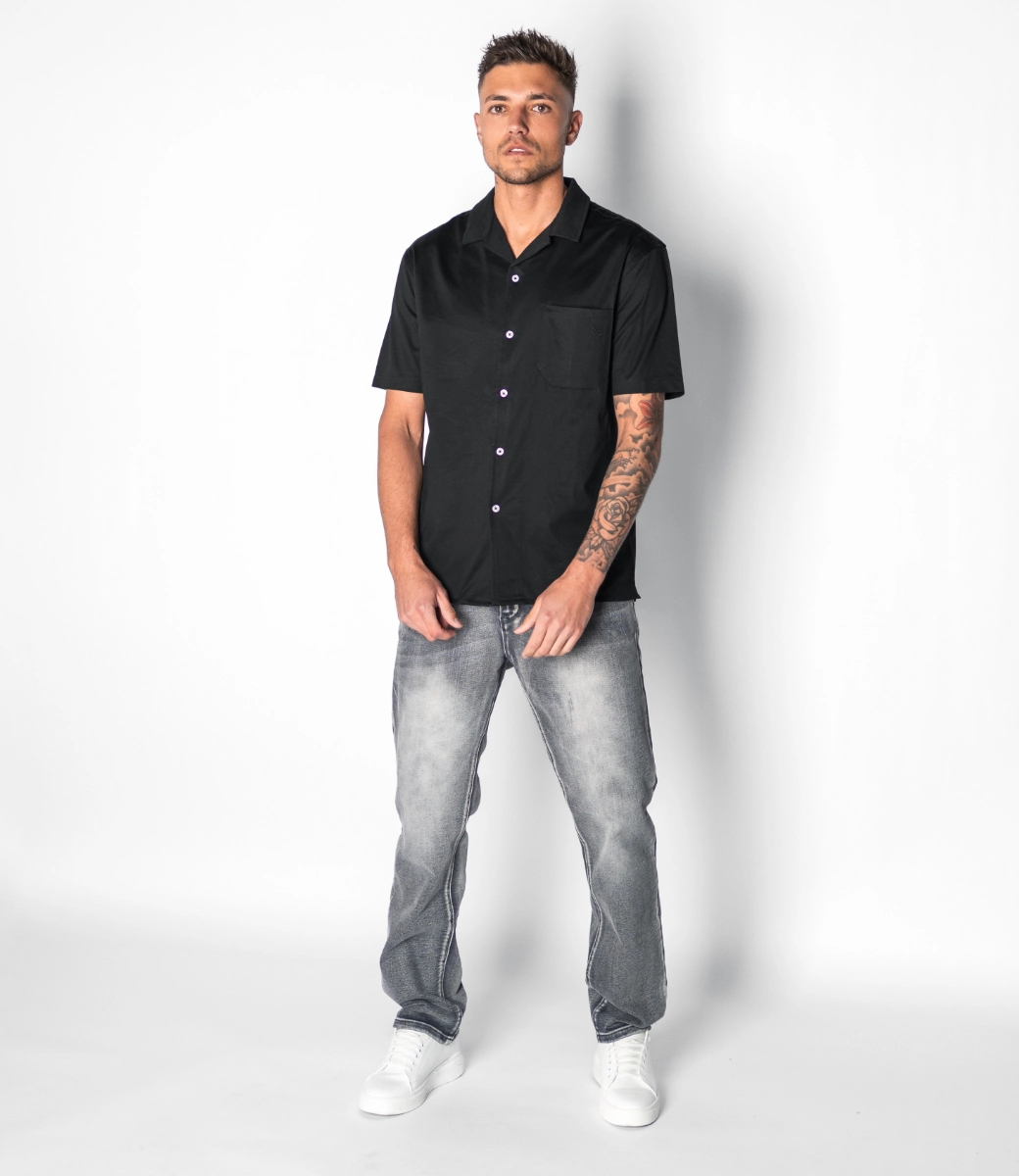 Zumo Regular Fit Shirts BEAU-MC Black